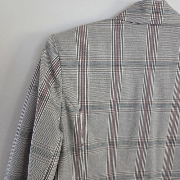 CaBi Sleuth Blazer Plaid Jacket Double Breasted Sz 14 - Picture 13 of 15